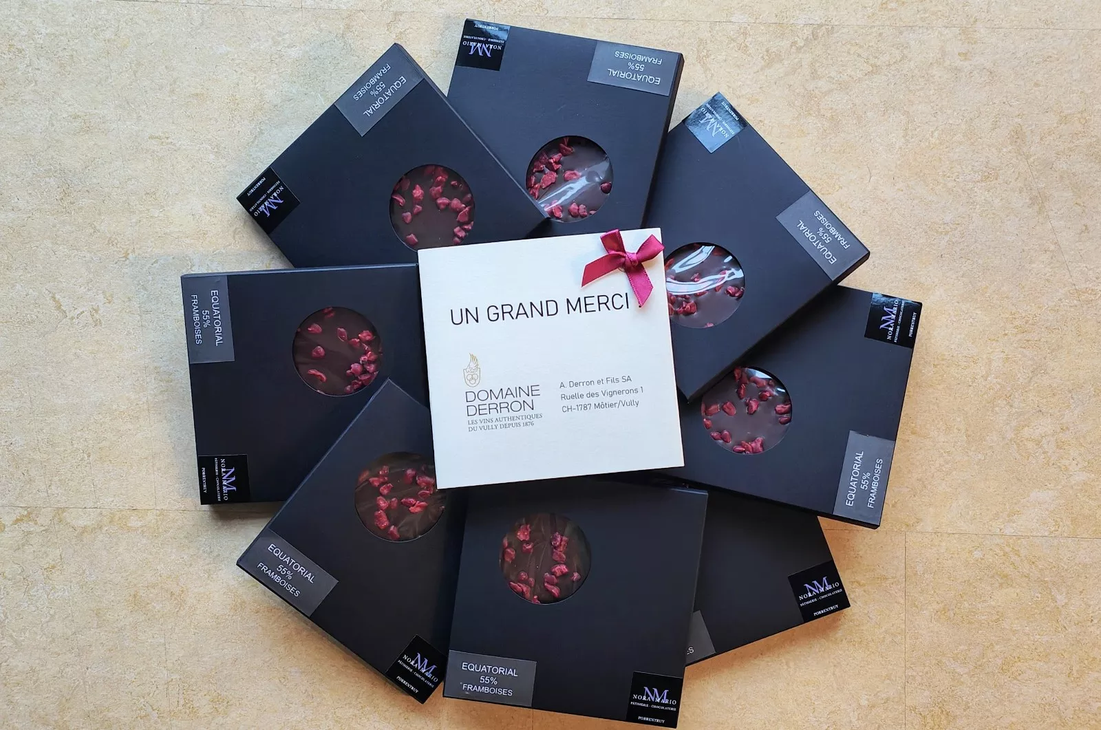 Plaque de chocolat personnalisée avec logo d'entreprise